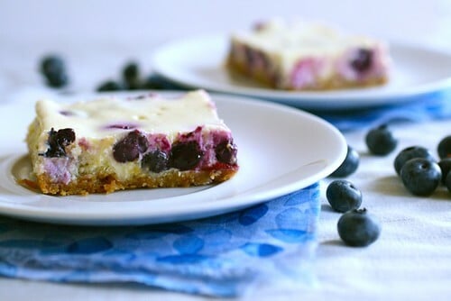 Keto Blueberry Cheesecake Bars